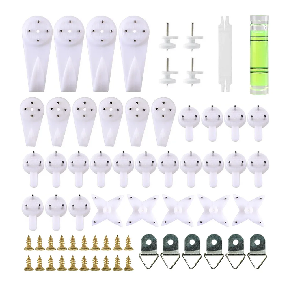 Wall Picture Hooks Heavy Frame Strong Nail White Plastic Painting Photo Frame Hard Fixing Kit Nail Hook Mirror Hanging Hanger
Wall Picture Hooks Heavy Frame Strong Nail White Plastic Painting Photo Frame Hard Fixing Kit Nail Hook Mirror Hanging Hanger