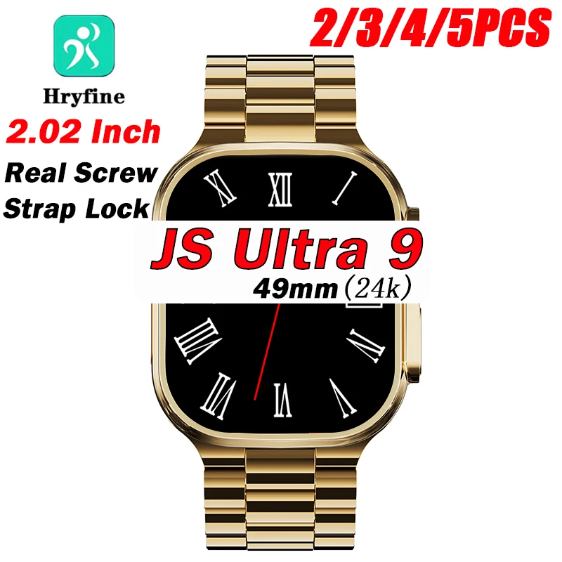 JS Ultra 9 Gold Smart Watch 24K 2023 Men Women Sport IWO Series 8 Ultra 2.02 inch 49MM NFC Wireless charging Bluetooth Call
JS Ultra 9 Gold Smart Watch 24K 2023 Men Women Sport IWO Series 8 Ultra 2.02 inch 49MM NFC Wireless charging Bluetooth Call