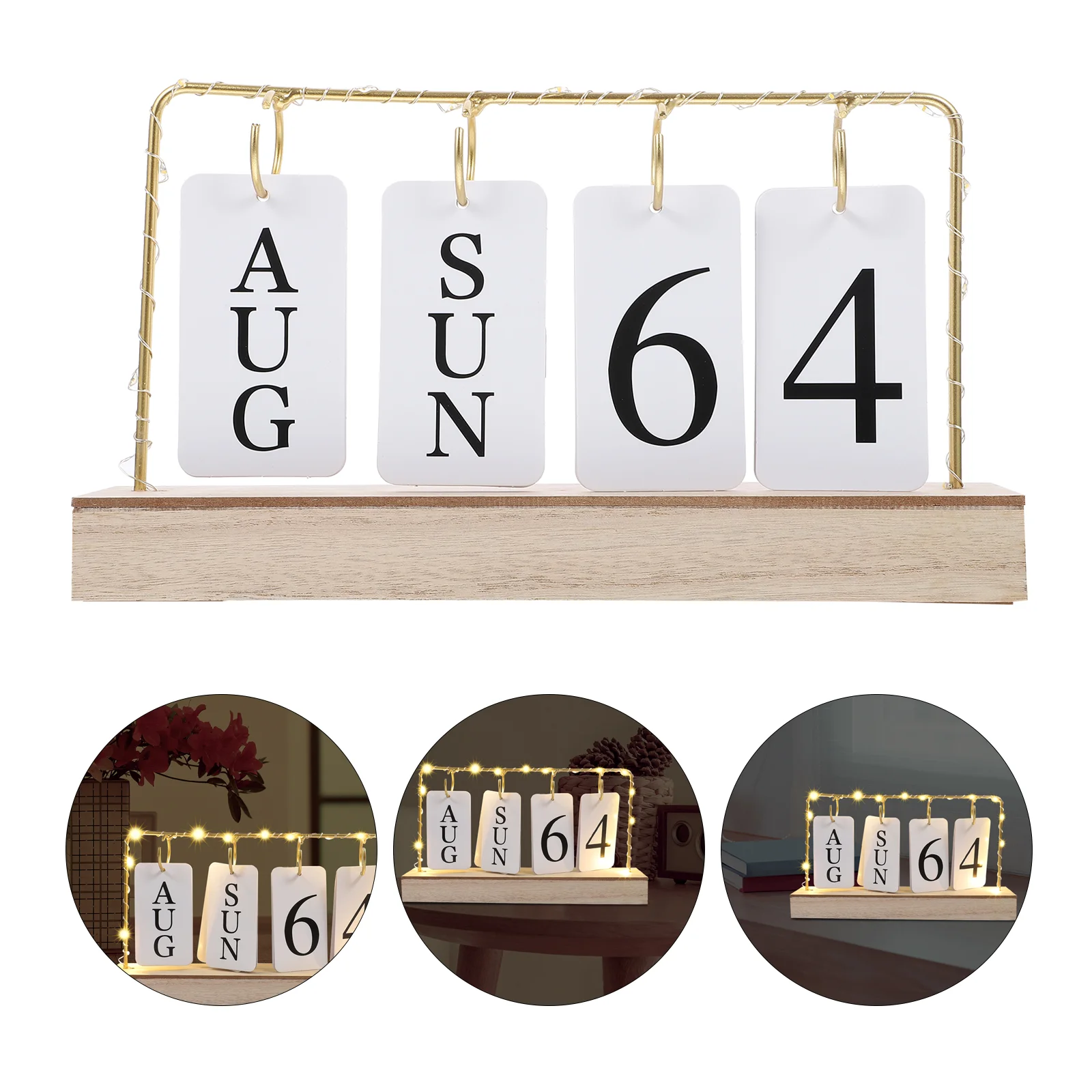 Calendar Creative Perpetual Adornment Light Wood Trim Decorative Lamp Office Minimalistic
Calendar Creative Perpetual Adornment Light Wood Trim Decorative Lamp Office Minimalistic