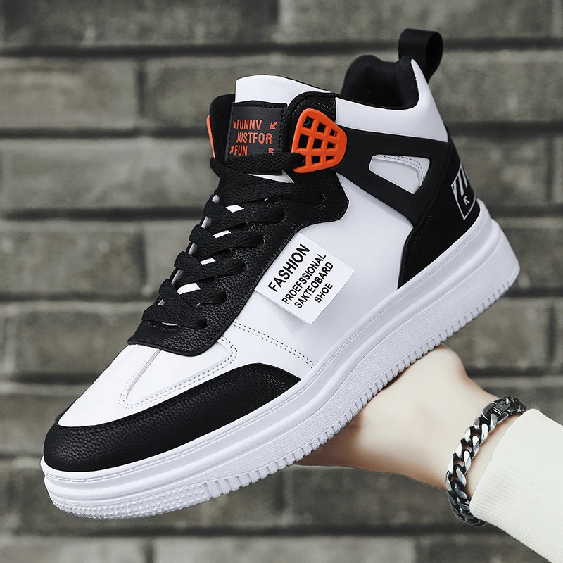 Youth White Women's Men's Sneaker Trend High Top Platform Shoes Men 2022 Spring Designer Vulcanized Shoes Plus Velvet Sneakers
Youth White Women's Men's Sneaker Trend High Top Platform Shoes Men 2022 Spring Designer Vulcanized Shoes Plus Velvet Sneakers
