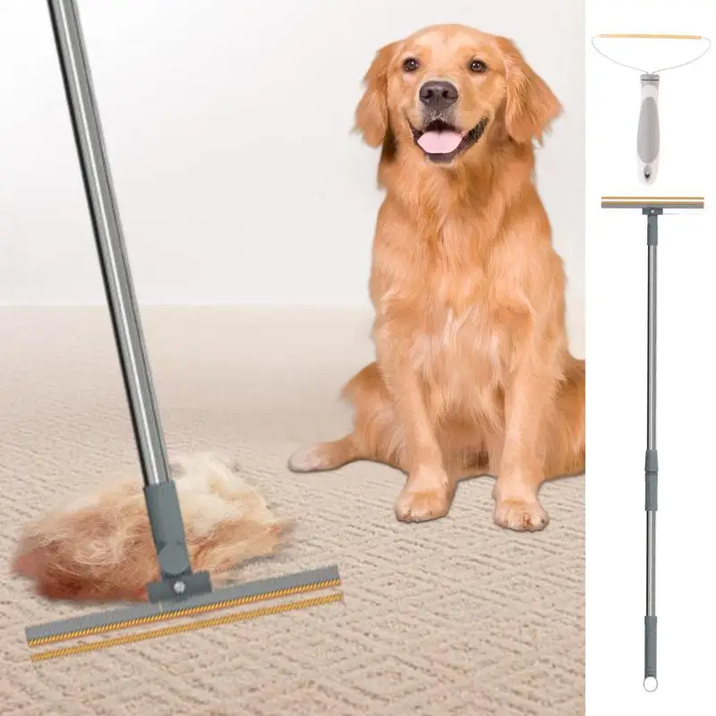 Pet Hair High Quality Carpet Rake Household Stainless Steel Long Handle Cleaning Remover Portable Dog Fur Removal Tool For Home
Pet Hair High Quality Carpet Rake Household Stainless Steel Long Handle Cleaning Remover Portable Dog Fur Removal Tool For Home
