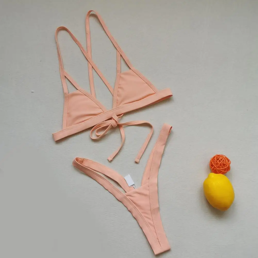 Female 2Pcs/Set Stylish Simple Bandage Swimsuit Ladies Women Swimsuit Skinny Beachwear
Female 2Pcs/Set Stylish Simple Bandage Swimsuit Ladies Women Swimsuit Skinny Beachwear