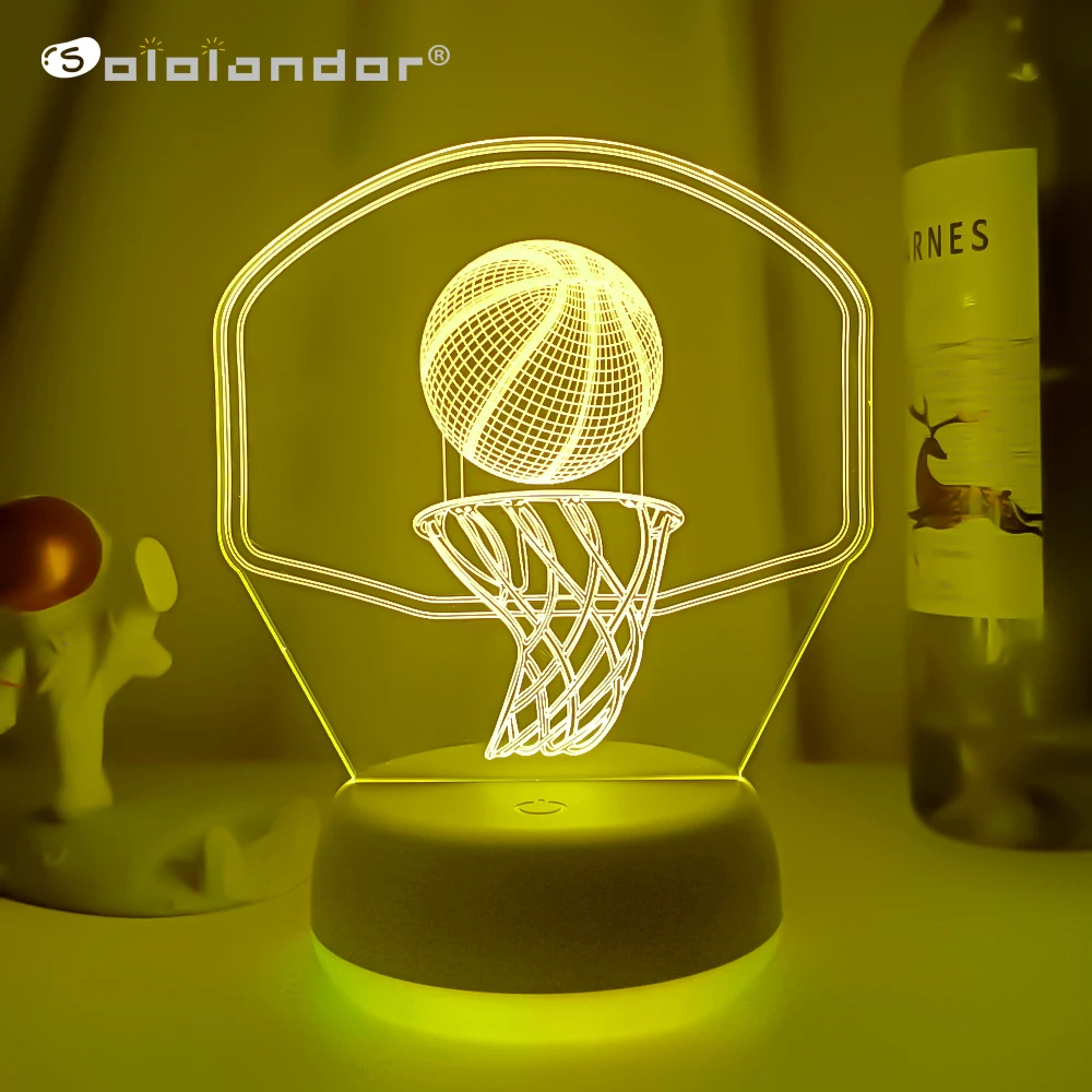 Led Night Light Sport Basketball into the box Nightlight for Home Office Decoration Atmosphere Colorful Desk Lamp Birthday Gift
Led Night Light Sport Basketball into the box Nightlight for Home Office Decoration Atmosphere Colorful Desk Lamp Birthday Gift