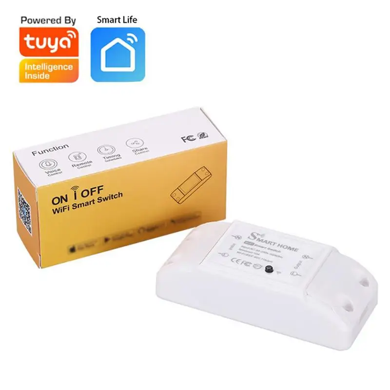 WiFi Smart Wireless Breaker APP DIY Programmable Timer Light Switch Module Bluetooth-compatible Electronic On/Off Fan Controller
WiFi Smart Wireless Breaker APP DIY Programmable Timer Light Switch Module Bluetooth-compatible Electronic On/Off Fan Controller