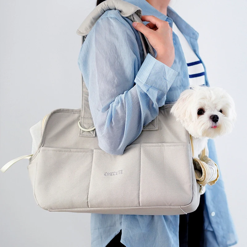 

Портативная сумка для домашних животных, многофункциональная переноска для щенков, сумка на одно плечо, воздухопроницаемая уличная сумка для переноски собак весом 5 кг, гнездо для кошки
