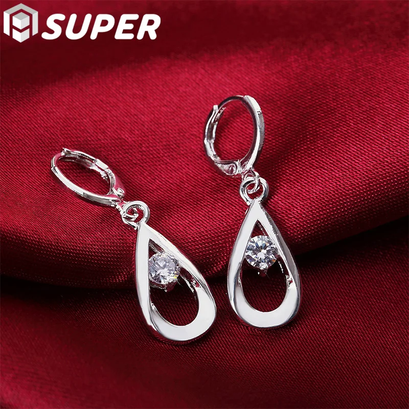 925 Sterling Silver AAA Zircon Water Drop/Rain Drop Earrings Charm Women Jewelry Fashion Wedding Engagement Party Gift
925 Sterling Silver AAA Zircon Water Drop/Rain Drop Earrings Charm Women Jewelry Fashion Wedding Engagement Party Gift