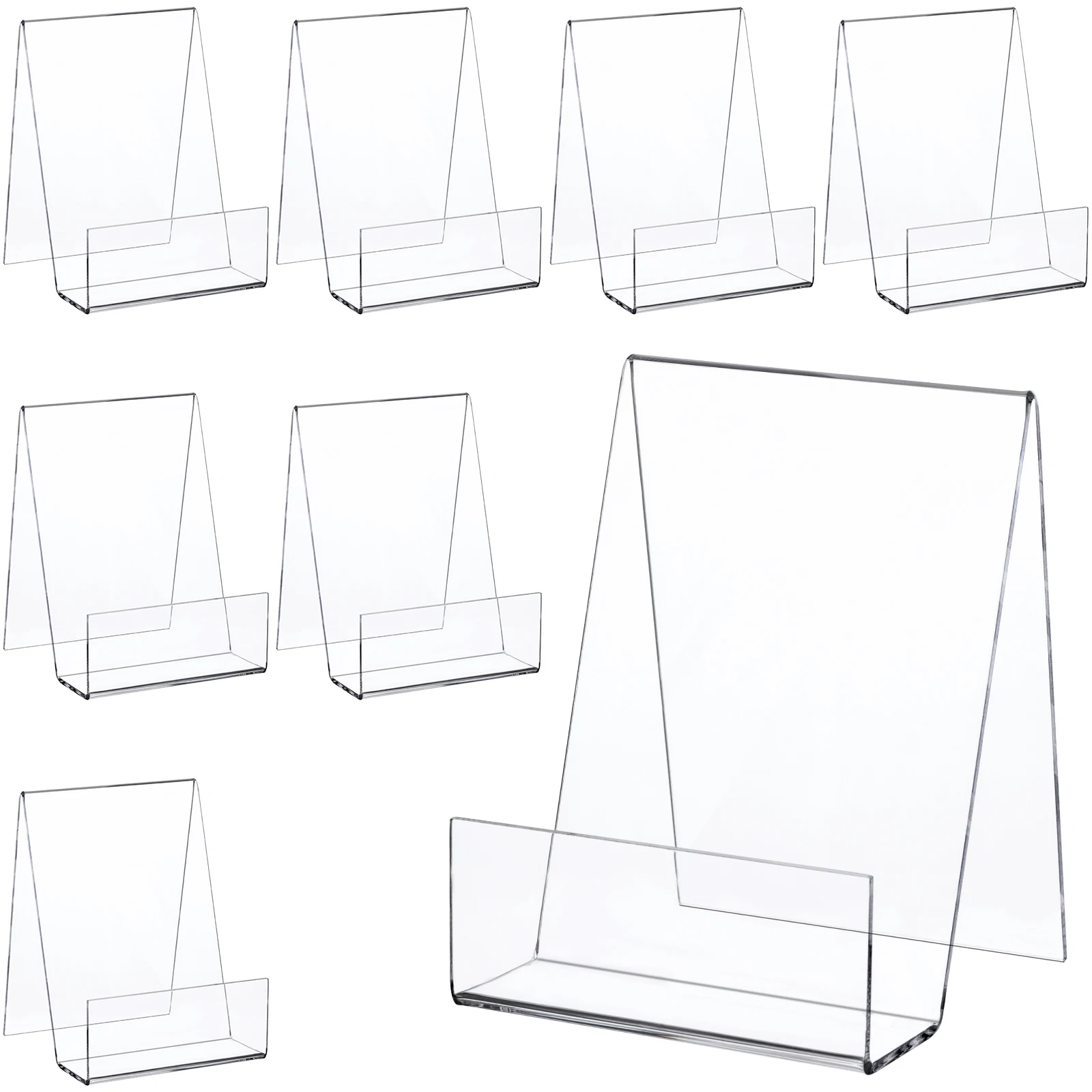 8pcs Acrylic Book Stand Clear Acrylic Display Stand Clear Holder For Displaying Pictures/Jewelry/Watch Display Stand
8pcs Acrylic Book Stand Clear Acrylic Display Stand Clear Holder For Displaying Pictures/Jewelry/Watch Display Stand