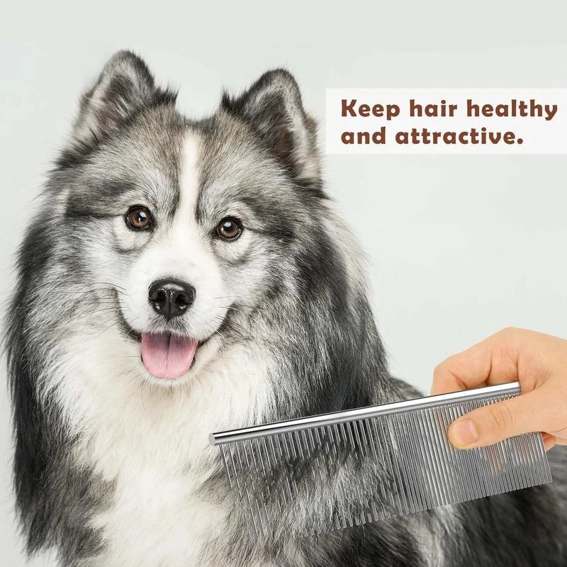 Stainless Steel Pet Grooming Comb Pet Hair Removal Comb for Cats and Dogs To Remove Loose and Tangled Hair Pet Grooming
Stainless Steel Pet Grooming Comb Pet Hair Removal Comb for Cats and Dogs To Remove Loose and Tangled Hair Pet Grooming