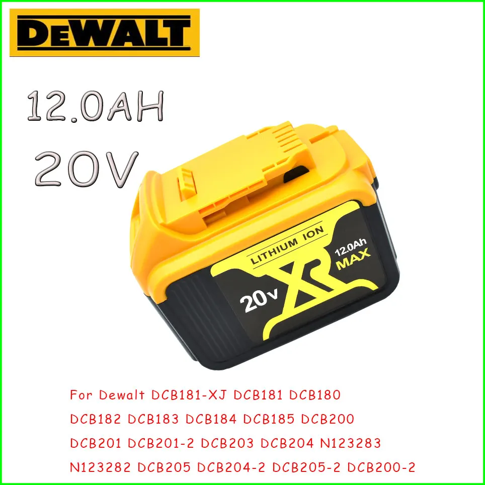 DeWalt 20V 12000MAH For DeWalt 12.0AH Battery Power Tools Batteries Replacement DCB181 DCB182 DCB200 DCD780 DCD785 DCD795
DeWalt 20V 12000MAH For DeWalt 12.0AH Battery Power Tools Batteries Replacement DCB181 DCB182 DCB200 DCD780 DCD785 DCD795