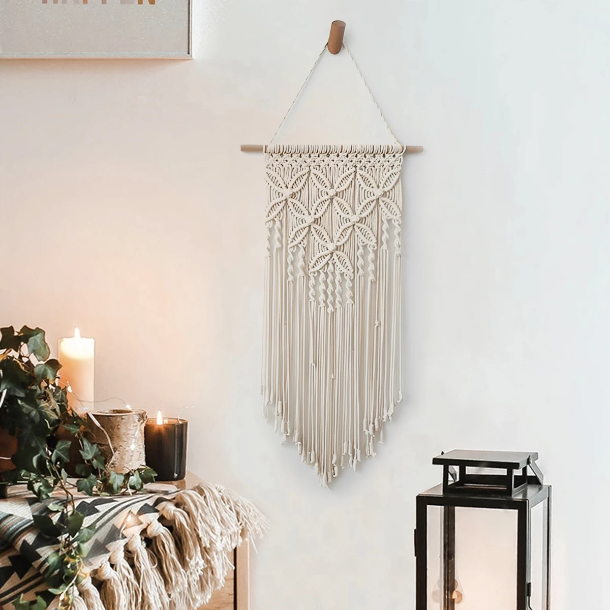 Macrame Wall Hanging Tapestry Handmade Bohemian Ethnic Chic Tapestry Boho Woven Wall Art Décor Beige Tassel Cotton Crochet
Macrame Wall Hanging Tapestry Handmade Bohemian Ethnic Chic Tapestry Boho Woven Wall Art Décor Beige Tassel Cotton Crochet