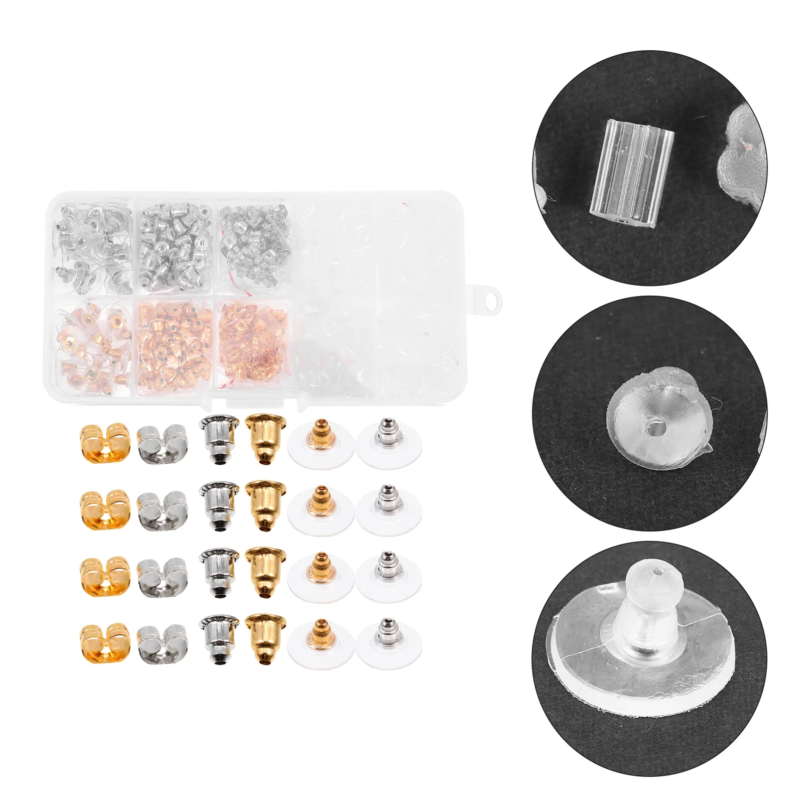 Earring Backs Clutch Stud Metal Pads Rubber Safety Clip Backstop Backings Stopper Bullet Earrings Push Golden Locking
Earring Backs Clutch Stud Metal Pads Rubber Safety Clip Backstop Backings Stopper Bullet Earrings Push Golden Locking