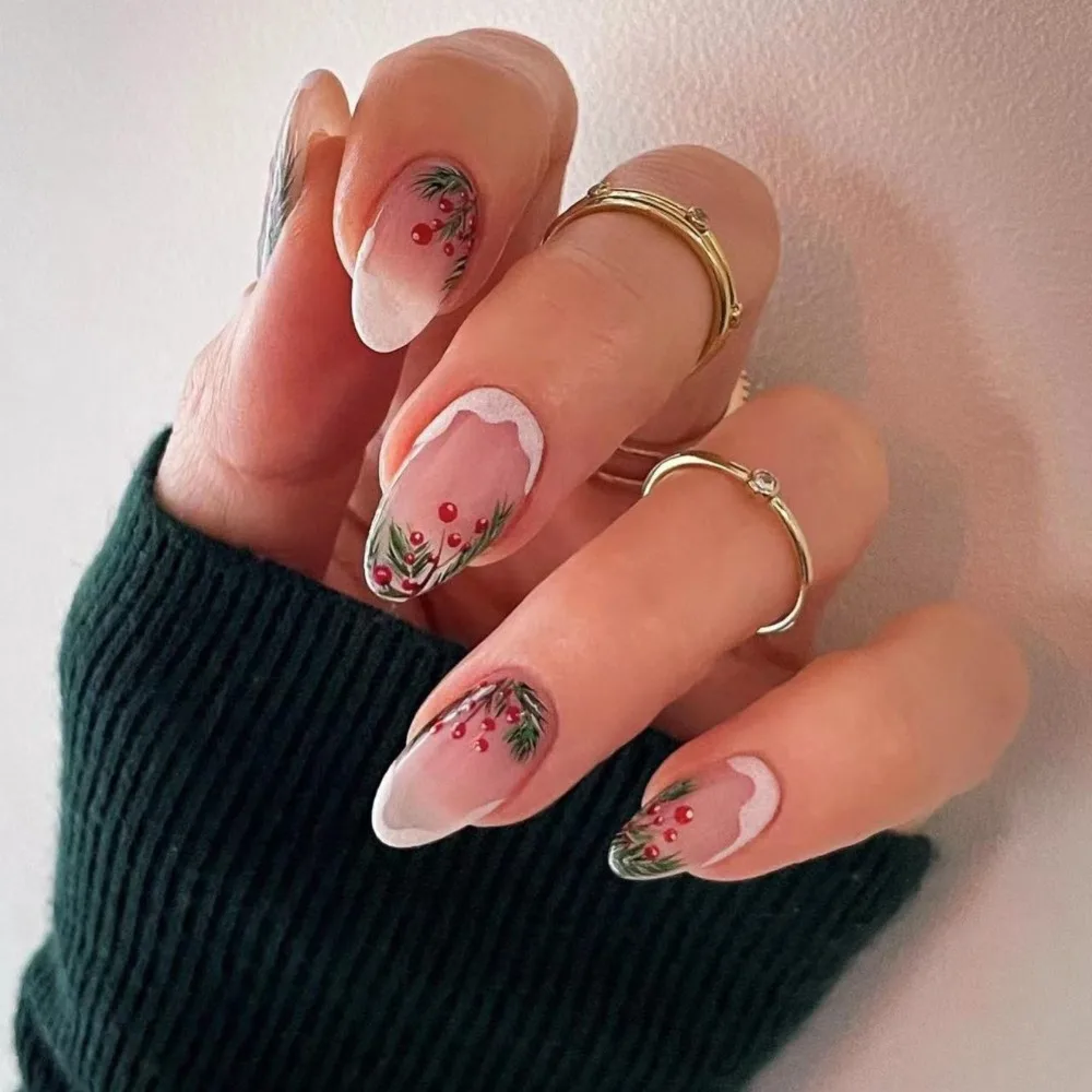 Christmas Almond Fake Nails Detachable Full Cover Wearable Manicure Press on Nails Pointed Head Nail Tips Girl
Christmas Almond Fake Nails Detachable Full Cover Wearable Manicure Press on Nails Pointed Head Nail Tips Girl