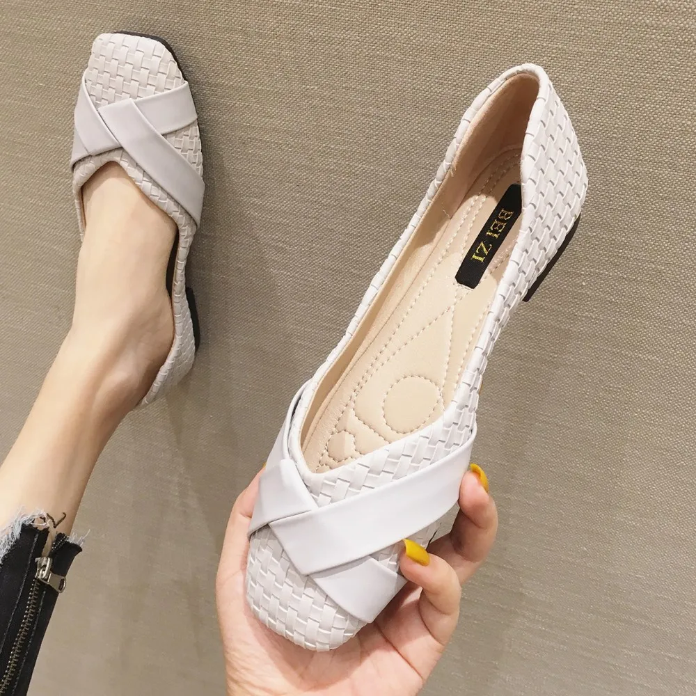 2022 NEW Weave Style Women's Flat Shoes Spring Autumn Shallow Casual Loafers Office Ladies Work Driving Party Woman Single Shoes
2022 NEW Weave Style Women's Flat Shoes Spring Autumn Shallow Casual Loafers Office Ladies Work Driving Party Woman Single Shoes