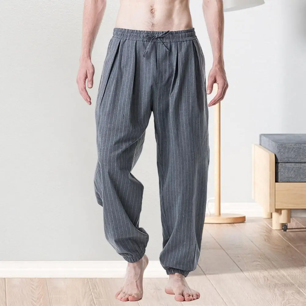 Men Summer Pants Chic Soft Striped Print Mid Waist Harem Pants Male Garment Harem Pants Men Trousers
Men Summer Pants Chic Soft Striped Print Mid Waist Harem Pants Male Garment Harem Pants Men Trousers