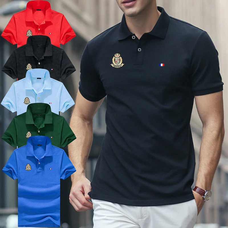 100% Natural Cotton Men's Polo T-Shirt Embroidery New Design Logo Polos Casual Sports Breathable Comfortable Men Short Sleeves
100% Natural Cotton Men's Polo T-Shirt Embroidery New Design Logo Polos Casual Sports Breathable Comfortable Men Short Sleeves