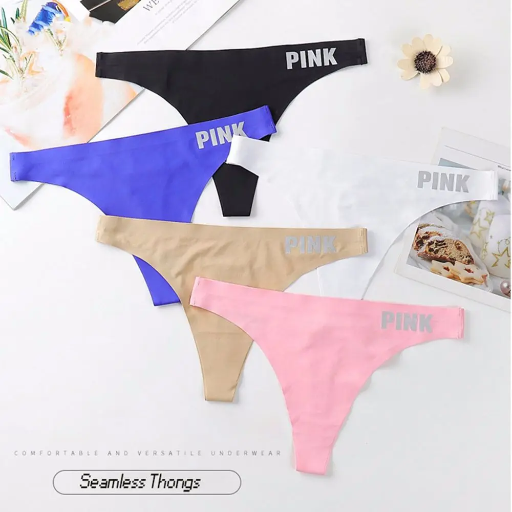 Slim Girl Sexy Low-Waist Cotton Crotch Elastic Letter Seamless Briefs Ice Silk Panties Women Intimates Sports Thong
Slim Girl Sexy Low-Waist Cotton Crotch Elastic Letter Seamless Briefs Ice Silk Panties Women Intimates Sports Thong