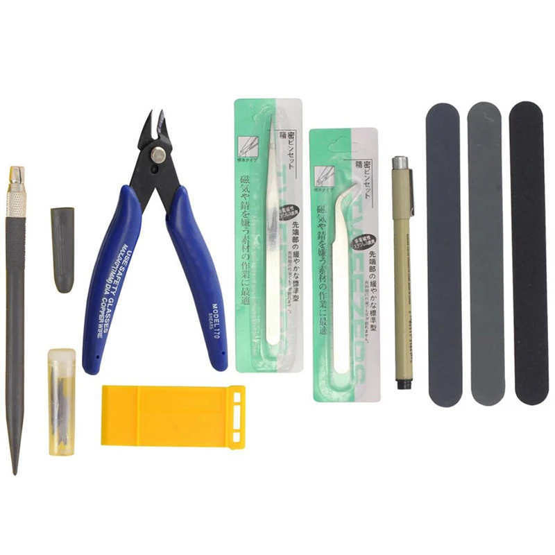 Model Tools Kit Modeler Basic Tools Craft Set Hobby Building Tools Kit For Gundam Car Model Building Repairing
Model Tools Kit Modeler Basic Tools Craft Set Hobby Building Tools Kit For Gundam Car Model Building Repairing