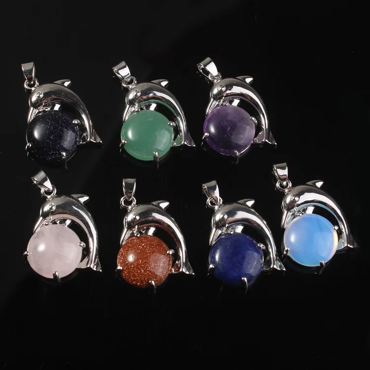 1pcs Fashion Gemstone Dolphin Pendant Natural Amethyst Pink Crystal Healing Energy Animal Charms for Jewelry Making Accessories
1pcs Fashion Gemstone Dolphin Pendant Natural Amethyst Pink Crystal Healing Energy Animal Charms for Jewelry Making Accessories