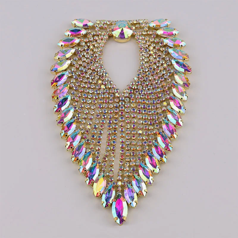 Glass Sew On Rhinestone Applique Crystal AB Trim Patch Strass Rhinestones for Sewing Diy Crafts Fabric Clothes Accessories
Glass Sew On Rhinestone Applique Crystal AB Trim Patch Strass Rhinestones for Sewing Diy Crafts Fabric Clothes Accessories