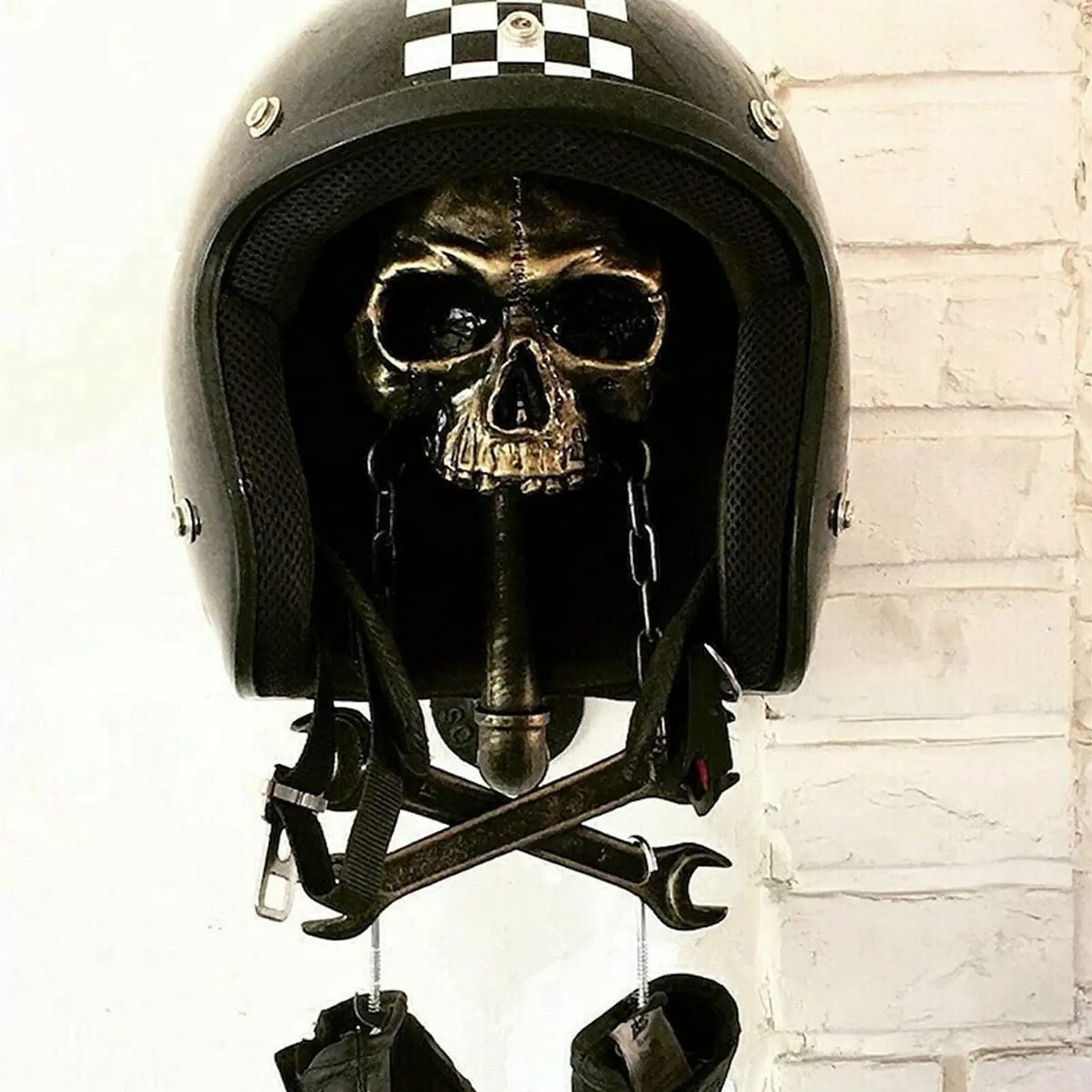 1PC Motorcycle Helmet Holder Hook Skull Helmet Stand Hat Holder Wall Mounted Hook For Coats Hats Key Jacket Hat Rack Hanger
1PC Motorcycle Helmet Holder Hook Skull Helmet Stand Hat Holder Wall Mounted Hook For Coats Hats Key Jacket Hat Rack Hanger