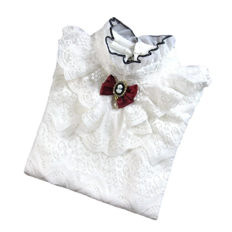 T-shirt Girls' Bottoming Shirt Baby Lace Long-sleeved White Lace Top Children's Spring New Style Kids Clothing High Quality
T-shirt Girls' Bottoming Shirt Baby Lace Long-sleeved White Lace Top Children's Spring New Style Kids Clothing High Quality