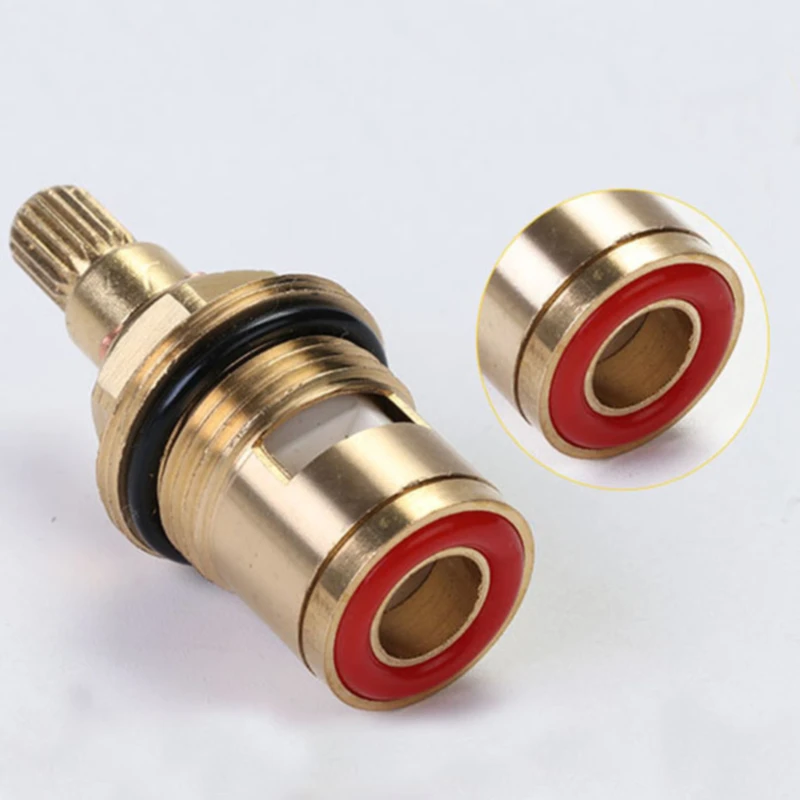 Single Spool Brass Valve Kitchen Standard 1/2 Ceramic Faucet Replaceme Valve Quarter Turn Cartridges Bathroom Accessories
Single Spool Brass Valve Kitchen Standard 1/2 Ceramic Faucet Replaceme Valve Quarter Turn Cartridges Bathroom Accessories