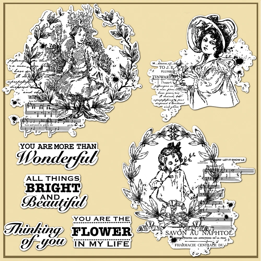 MangoCraft Beautiful Girls In Flowers Wreath Clear Stamps For Decor DIY Scrapbooking Supplies Silicone Stamps Paper Cards Albums
MangoCraft Beautiful Girls In Flowers Wreath Clear Stamps For Decor DIY Scrapbooking Supplies Silicone Stamps Paper Cards Albums