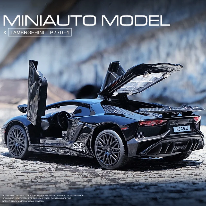 Металлические Автомобили 1:32 Lamborghini LP750/770, модель автомобиля, игрушка, детская игрушка со звуком и интерьером, автомобиль из цинкового сплава, игрушки для детей, подарок для мальчиков и девочек
Металлические Автомобили 1:32 Lamborghini LP750/770, модель автомобиля, игрушка, детская игрушка со звуком и интерьером, автомобиль из цинкового сплава, игрушки для детей, подарок для мальчиков и девочек