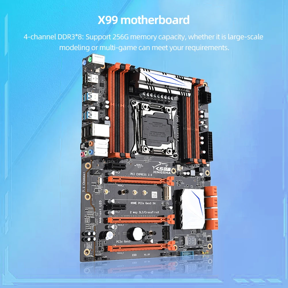Материнская плата X99 LGA2011 V3 для настольных компьютеров материнская плата 8 X SATA3.0 M.2 NVME 1000M адаптивный NIC 3 X PCIE3.0 слот для графической карты
Материнская плата X99 LGA2011 V3 для настольных компьютеров материнская плата 8 X SATA3.0 M.2 NVME 1000M адаптивный NIC 3 X PCIE3.0 слот для графической карты