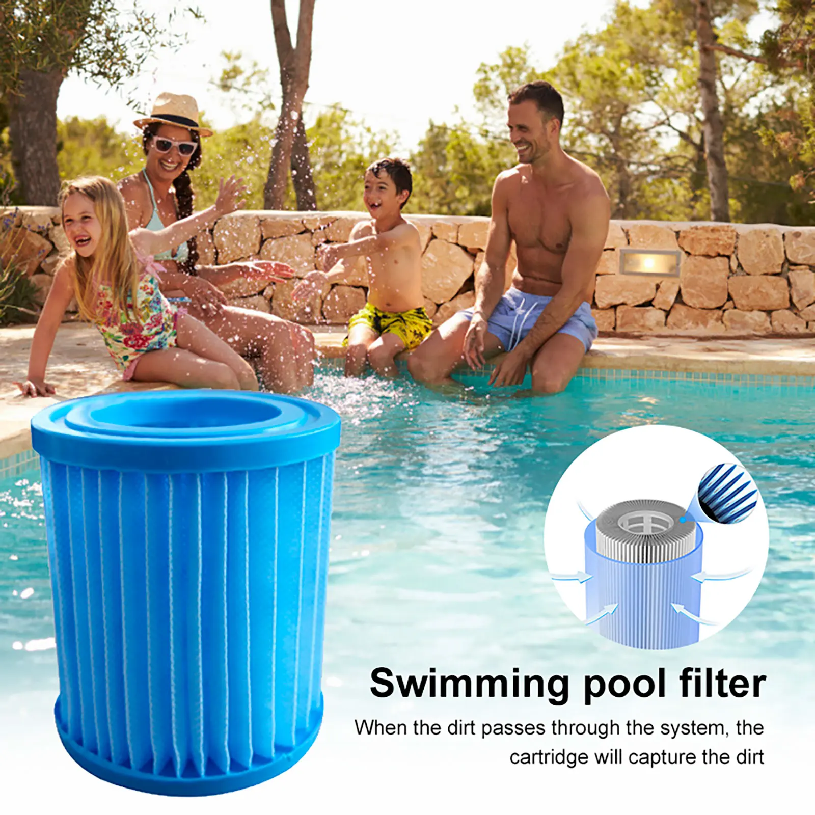 Pool High-Quality Thickened Filter Element Filter Pump Accessories Circulating Filter Pump Filter Element Reusable And Washable
Pool High-Quality Thickened Filter Element Filter Pump Accessories Circulating Filter Pump Filter Element Reusable And Washable
