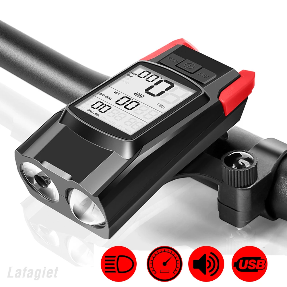 3 in 1 Bicycle Light 4000 Ma Large Capacity Battery Bike Light Wireless Bicycle Computer 120 dB Horn Waterproof MTB Cycling Lamp
3 in 1 Bicycle Light 4000 Ma Large Capacity Battery Bike Light Wireless Bicycle Computer 120 dB Horn Waterproof MTB Cycling Lamp