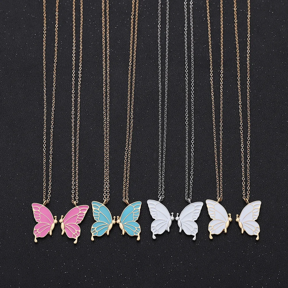2 pieces Butterfly Necklaces for Women Girl Fine Chain Chokers Girl Friendship Necklace Special Jewelry Gift for Mother Daughter
2 pieces Butterfly Necklaces for Women Girl Fine Chain Chokers Girl Friendship Necklace Special Jewelry Gift for Mother Daughter