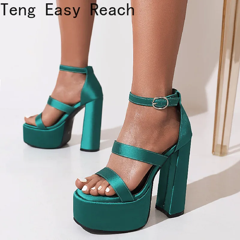 Women Sandals Solid High Heels Buckle Ankle Strap Ladies Shoes Thick Heels Platform Fashion Summer Female Pumps 2022 New Sandals
Women Sandals Solid High Heels Buckle Ankle Strap Ladies Shoes Thick Heels Platform Fashion Summer Female Pumps 2022 New Sandals