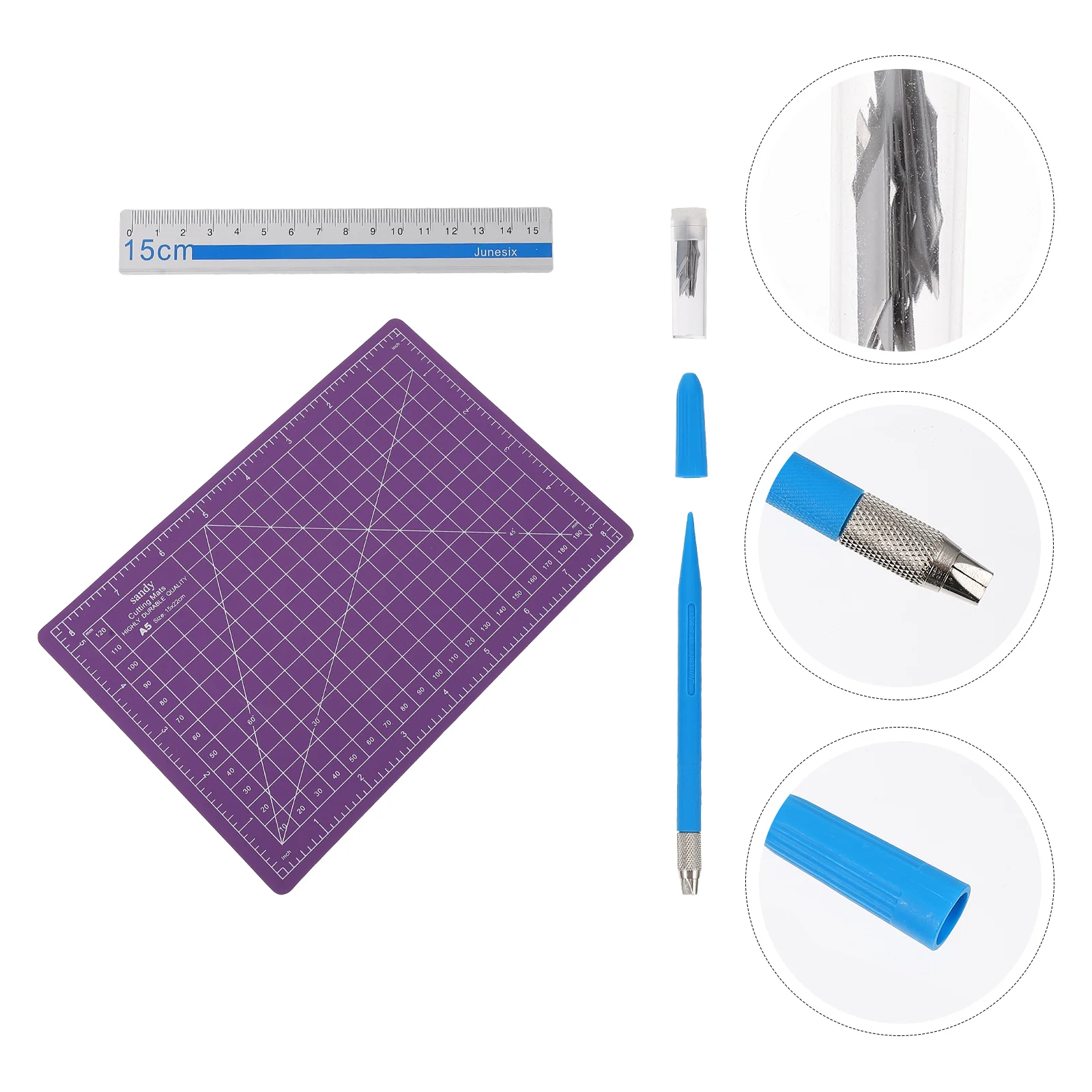 Cutting Board Suit Precision Ruler Carving Blades Set Hobby Cutting Mat Metal Precision
Cutting Board Suit Precision Ruler Carving Blades Set Hobby Cutting Mat Metal Precision
