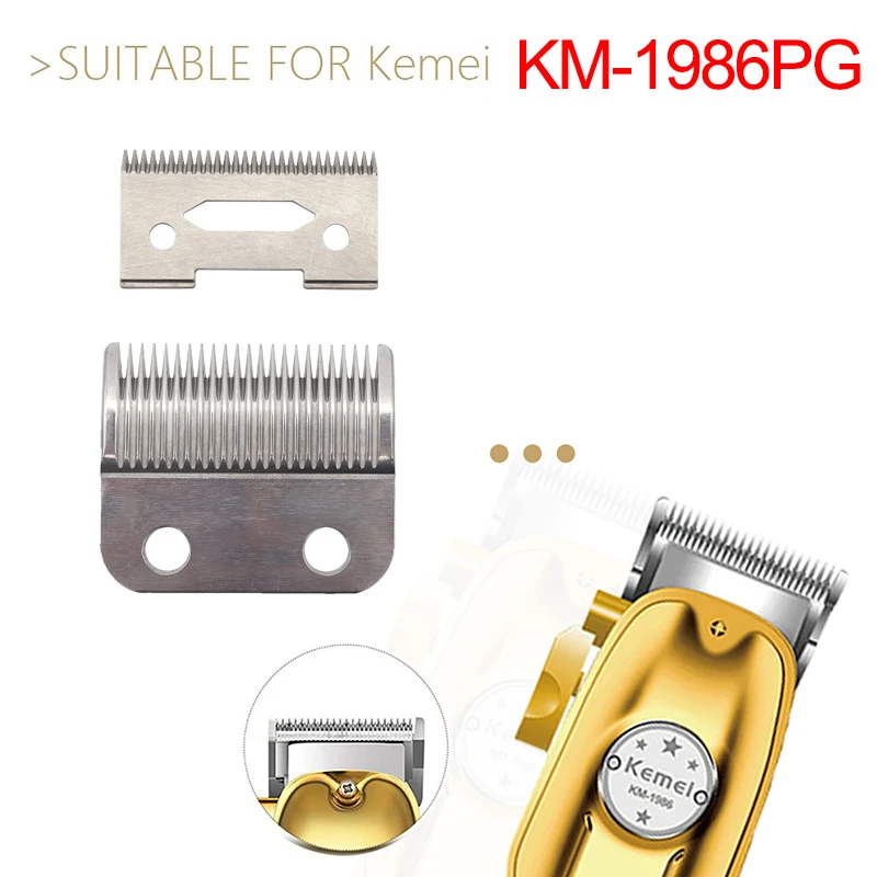 Replacement Blade for Kemei KM-1986PG Original Clipper Professional Hair Trimmer Cutting Knife Head Parts Accessories
Replacement Blade for Kemei KM-1986PG Original Clipper Professional Hair Trimmer Cutting Knife Head Parts Accessories