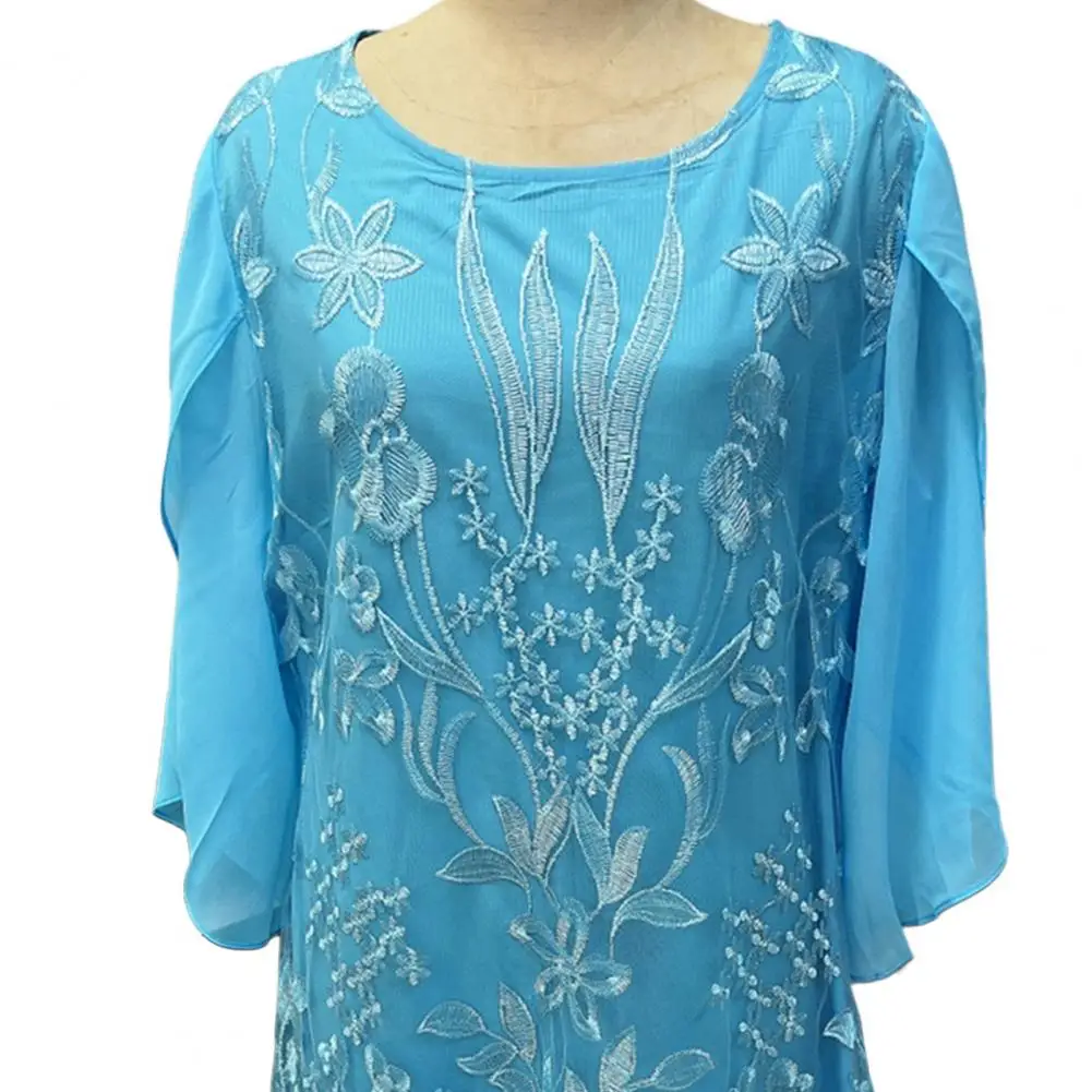Women Banquet Dress Flower Embroidery Lady Midi Dress Half Sleeves Round Neck Lady Banquet Dress Lace Lady Midi Dress Women
Women Banquet Dress Flower Embroidery Lady Midi Dress Half Sleeves Round Neck Lady Banquet Dress Lace Lady Midi Dress Women
