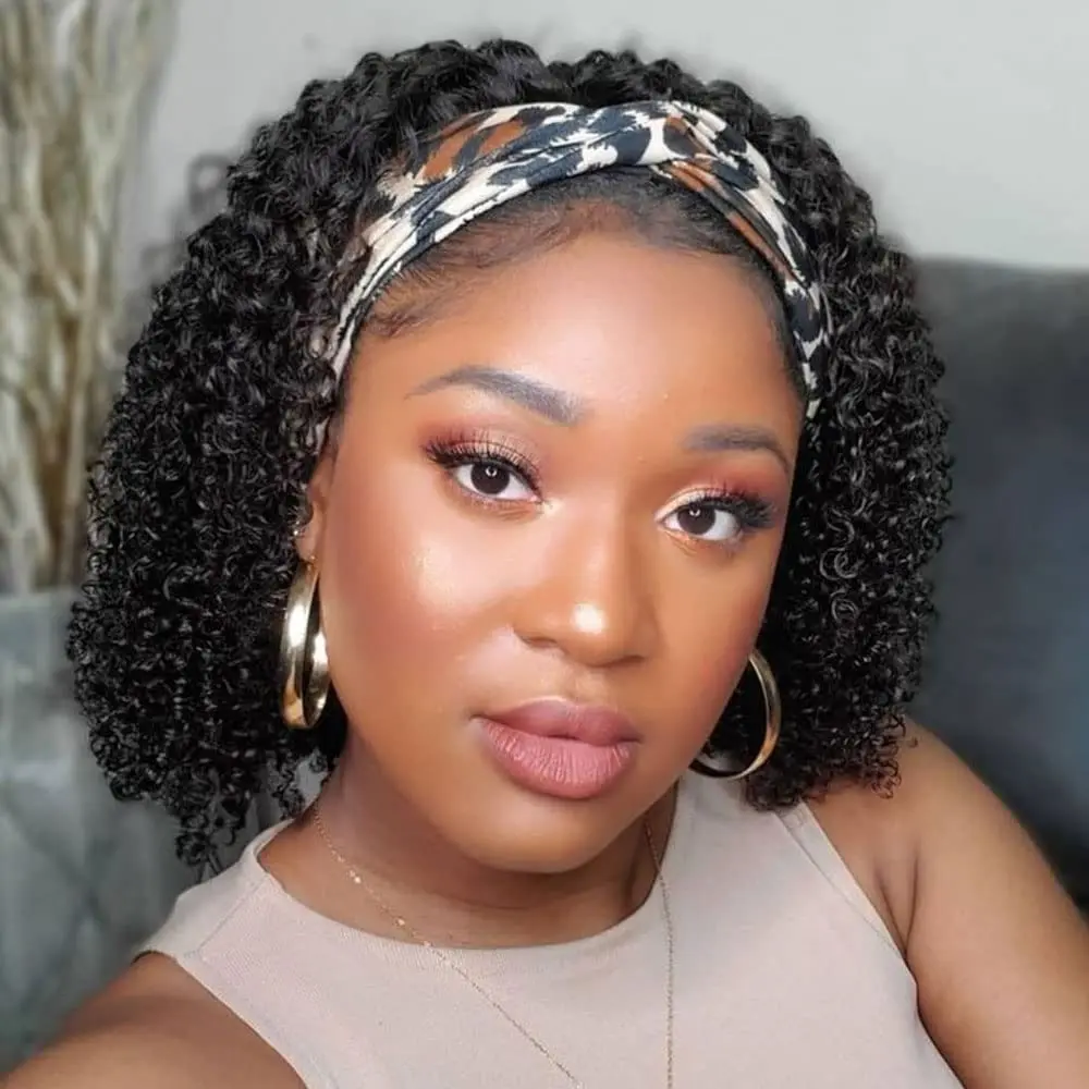 Headband Wigs For Women Curly Human Hair Wig Headband Wig Brazilian Remy Hair Machine Made Wigs Curly Wig 180% Density
Headband Wigs For Women Curly Human Hair Wig Headband Wig Brazilian Remy Hair Machine Made Wigs Curly Wig 180% Density