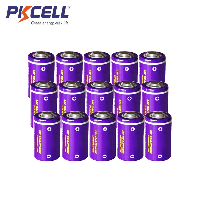 15PCS PKCELL ER14250M 3.6V 750mah lithium battery 1/2AA Li-SOCl2 singe use battery (Power Type) for military electronics
15PCS PKCELL ER14250M 3.6V 750mah lithium battery 1/2AA Li-SOCl2 singe use battery (Power Type) for military electronics
