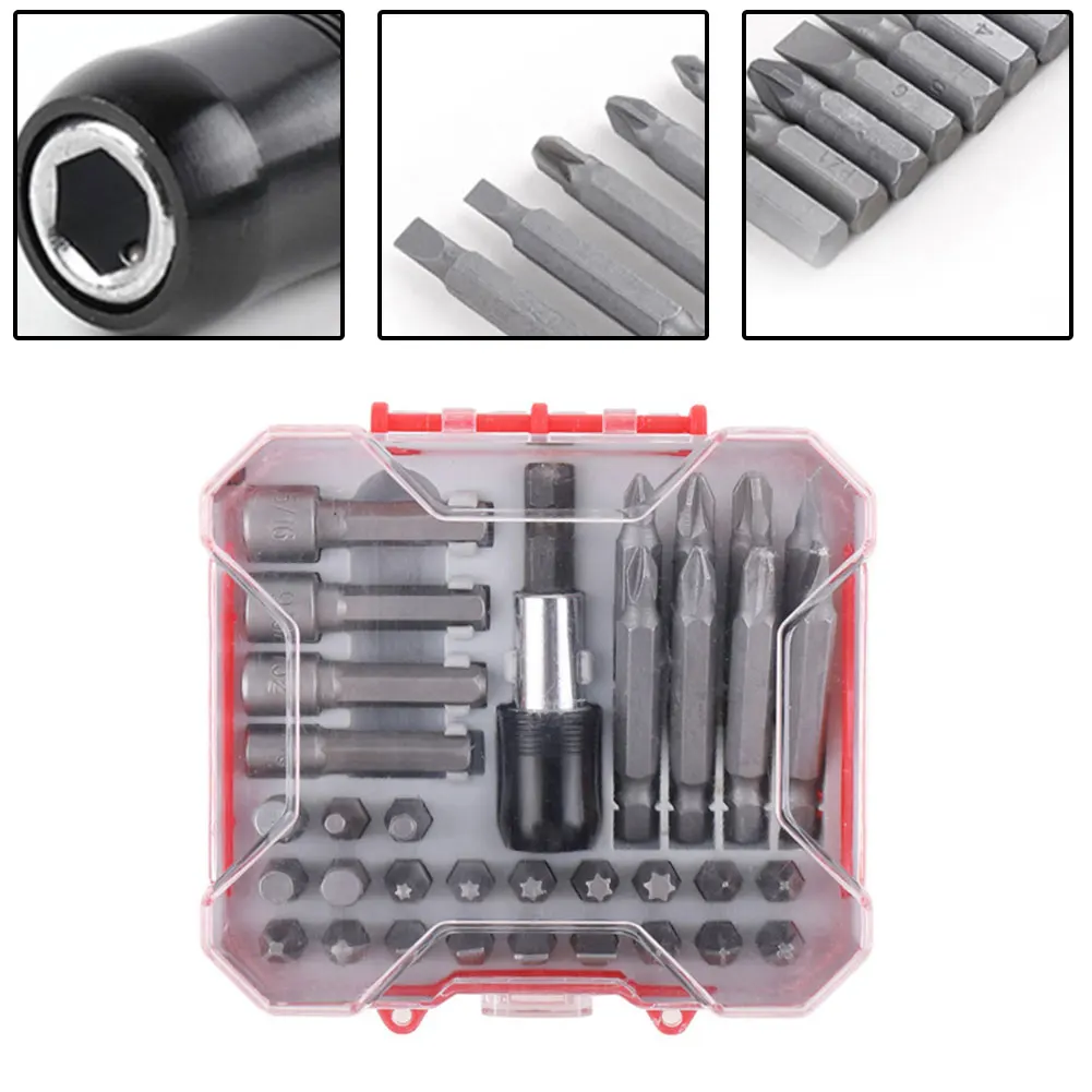 34Pcs Screwdriver Bits Set Magnetic Nutdrivers Extension Holder Chromium Vanadium Steel For Automotive Electronics Adapter Tool
34Pcs Screwdriver Bits Set Magnetic Nutdrivers Extension Holder Chromium Vanadium Steel For Automotive Electronics Adapter Tool