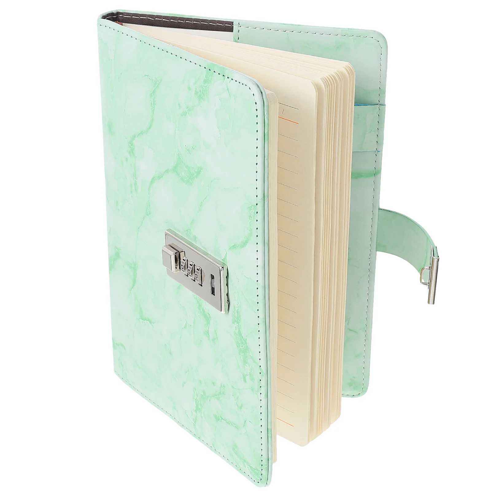 

Password Notebook Pocket Journal Diary Accessories Delicate Household Lock Paper Record Supply Travel Write Secret for Personal