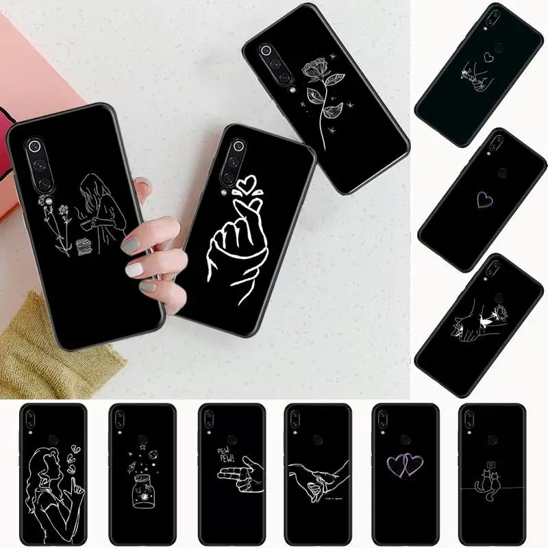 Black and white lines love Phone Case black For Xiaomi Redmi mi note 7 8t 9 9t 9s 8 10 10t 11 pro lite K20 max 3 
Black and white lines love Phone Case black For Xiaomi Redmi mi note 7 8t 9 9t 9s 8 10 10t 11 pro lite K20 max 3