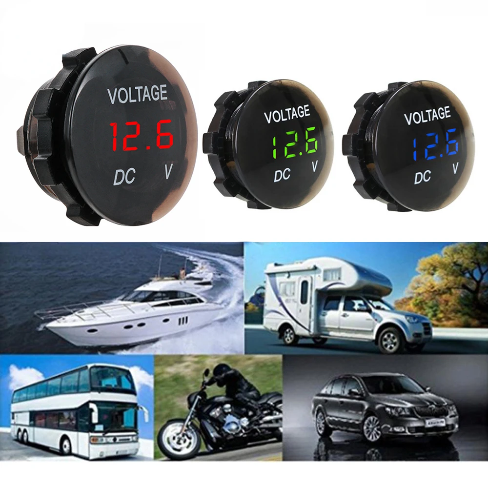 Round Waterproof Motorboat Motorcycle DC5V-48V LED Panel Digital Voltmeter Tester Monitor Display Voltmeter
Round Waterproof Motorboat Motorcycle DC5V-48V LED Panel Digital Voltmeter Tester Monitor Display Voltmeter