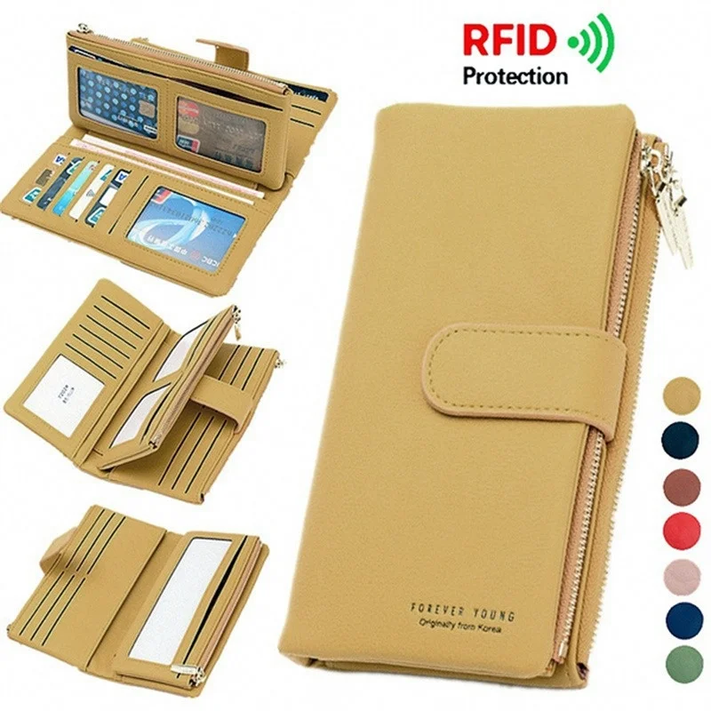 New Women Pu Leather Wallets Female Long Hasp Purses Large Capacity Money Bag Phone Pocket Multifunction Clutch Coin Card Holder
New Women Pu Leather Wallets Female Long Hasp Purses Large Capacity Money Bag Phone Pocket Multifunction Clutch Coin Card Holder