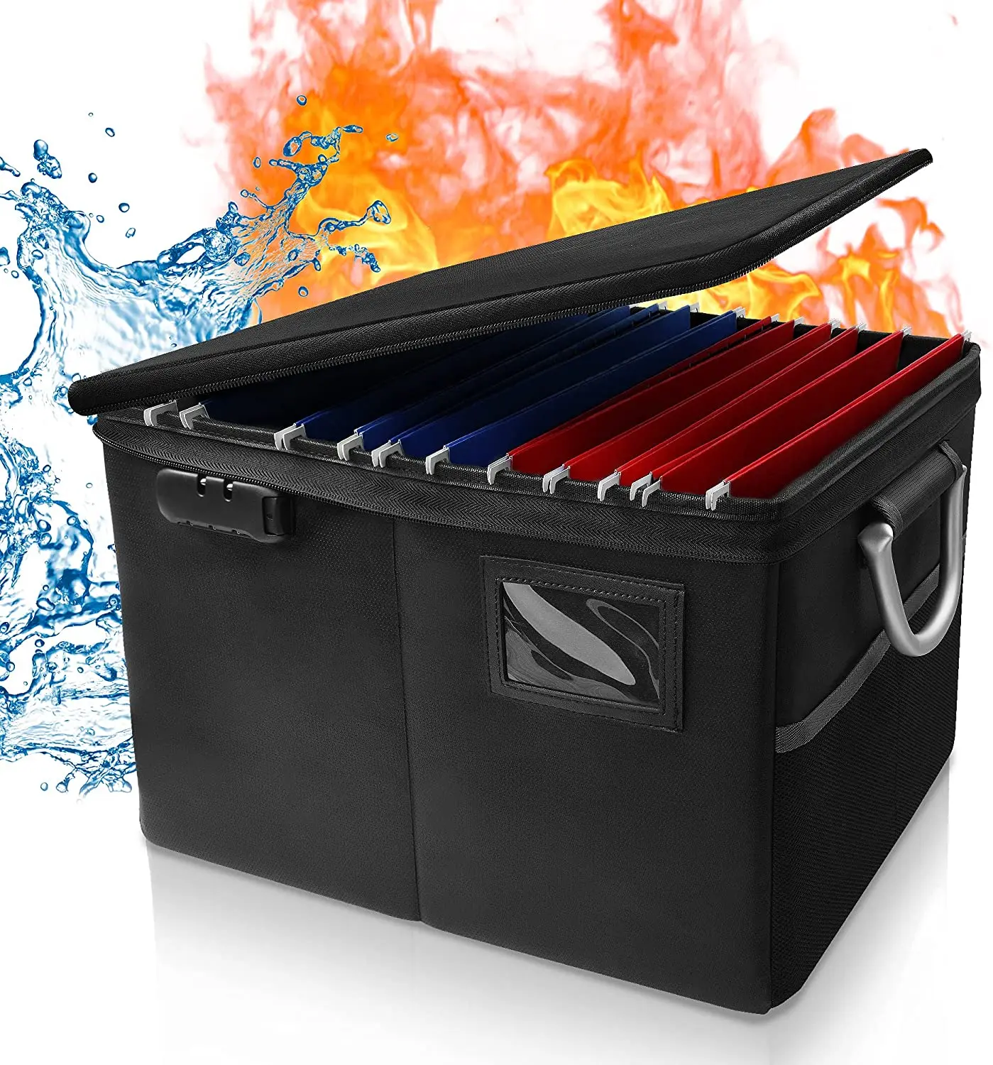 Fireproof Box with Lock, File Organizer with Handle and Zipper, Waterproof Fire Proof Collapsible Document Storage Filing Box H
Fireproof Box with Lock, File Organizer with Handle and Zipper, Waterproof Fire Proof Collapsible Document Storage Filing Box H