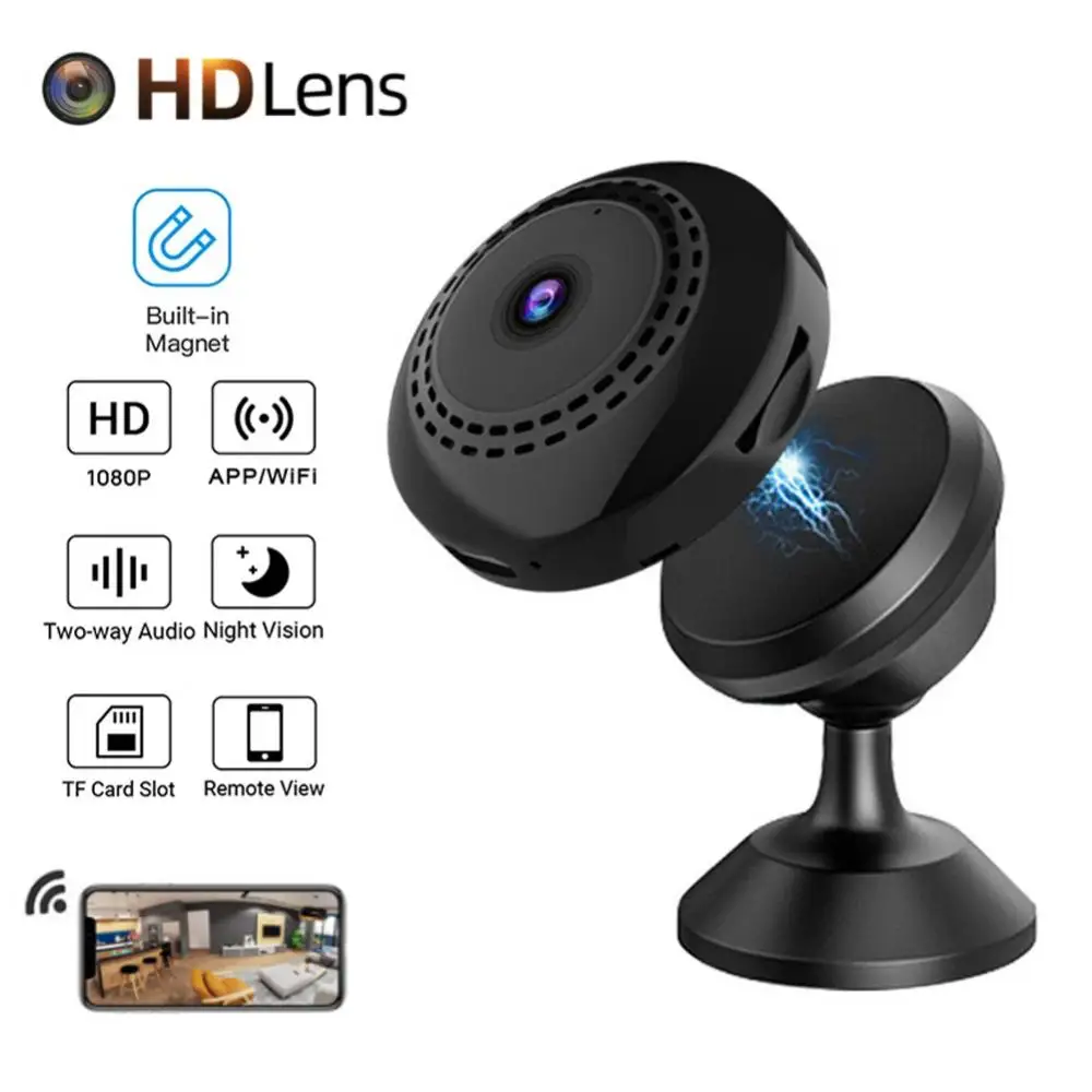 IP-камера HD1080P для домашней системы безопасности, Беспроводная мини-камера с Wi-Fi, маленькая инфракрасная камера видеонаблюдения с функцией н...
IP-камера HD1080P для домашней системы безопасности, Беспроводная мини-камера с Wi-Fi, маленькая инфракрасная камера видеонаблюдения с функцией н...