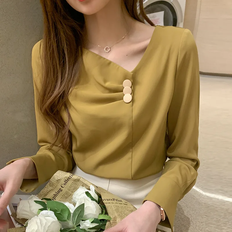 Chiffon shirt women 2021 spring new retro loose large size exposed clavicle top casual shirt COTTON blusa feminina
Chiffon shirt women 2021 spring new retro loose large size exposed clavicle top casual shirt COTTON blusa feminina
