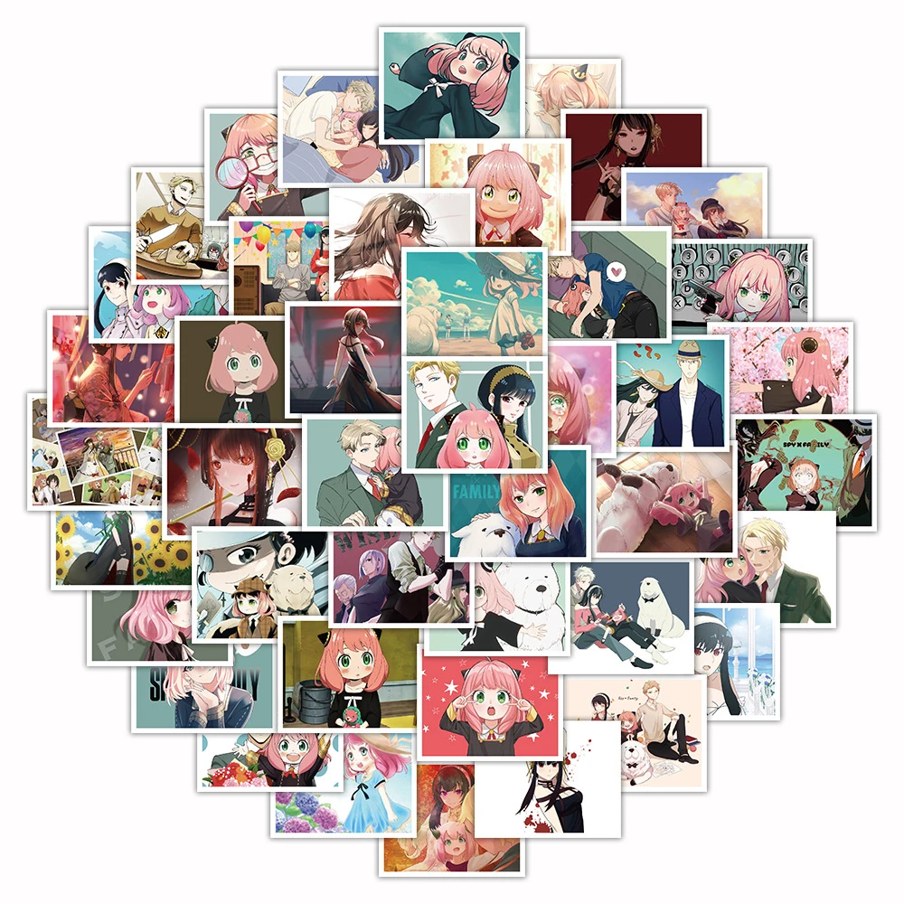 10/30/52pcs Kawaii Spy×Family Cartoon Stickers Aesthetics Girls Anime Sticker Diary Scrapbooking Luggage Laptop Kid Decal Toys
10/30/52pcs Kawaii Spy×Family Cartoon Stickers Aesthetics Girls Anime Sticker Diary Scrapbooking Luggage Laptop Kid Decal Toys
