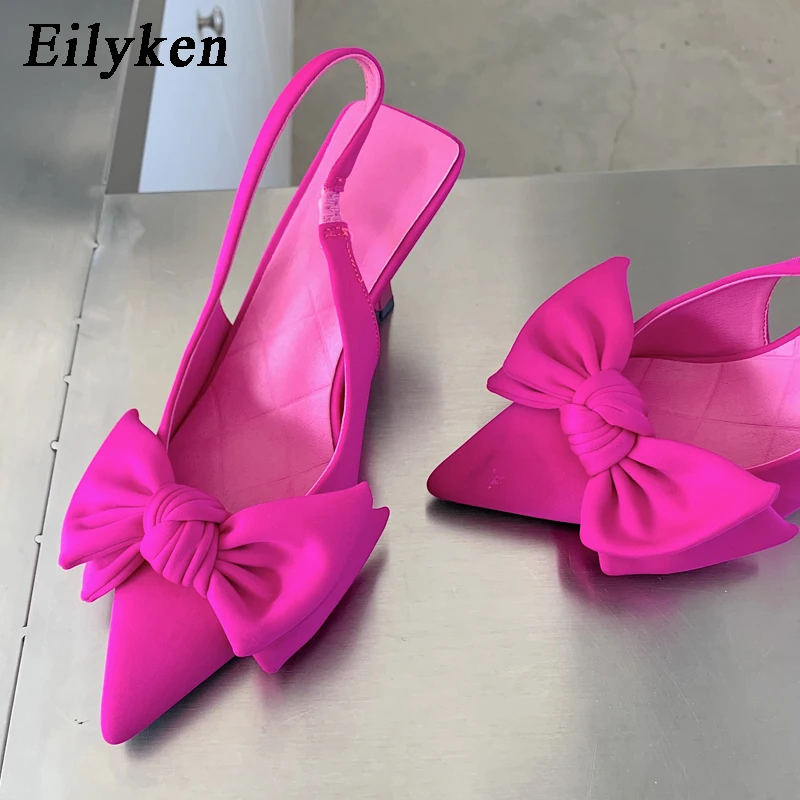Eilyken/туфли-лодочки с острым носком и бантом-бабочкой; Женские босоножки без задника; Модные босоножки на высоком каблуке; Модельные женские туфли для стриптиза
Eilyken/туфли-лодочки с острым носком и бантом-бабочкой; Женские босоножки без задника; Модные босоножки на высоком каблуке; Модельные женские туфли для стриптиза