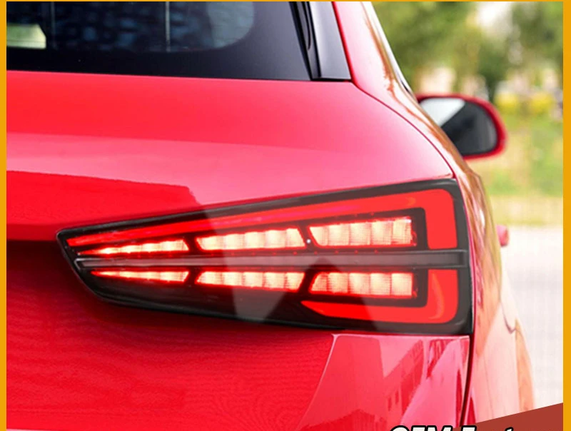 

Car Styling for Audi Q3 Taillight 2013-2019 Q3 Tail Light Rear DRL Fog Brake Reversing Dynamic Turn Signal