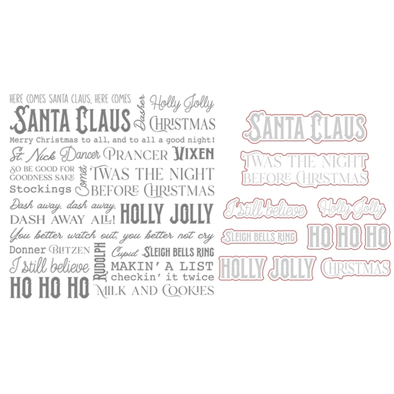 HonB Christmas Holly Jolly Background Clear Stamps Cutting Dies for New October 2022 Scrapbooking Paper Making Bee Frame Craft
HonB Christmas Holly Jolly Background Clear Stamps Cutting Dies for New October 2022 Scrapbooking Paper Making Bee Frame Craft